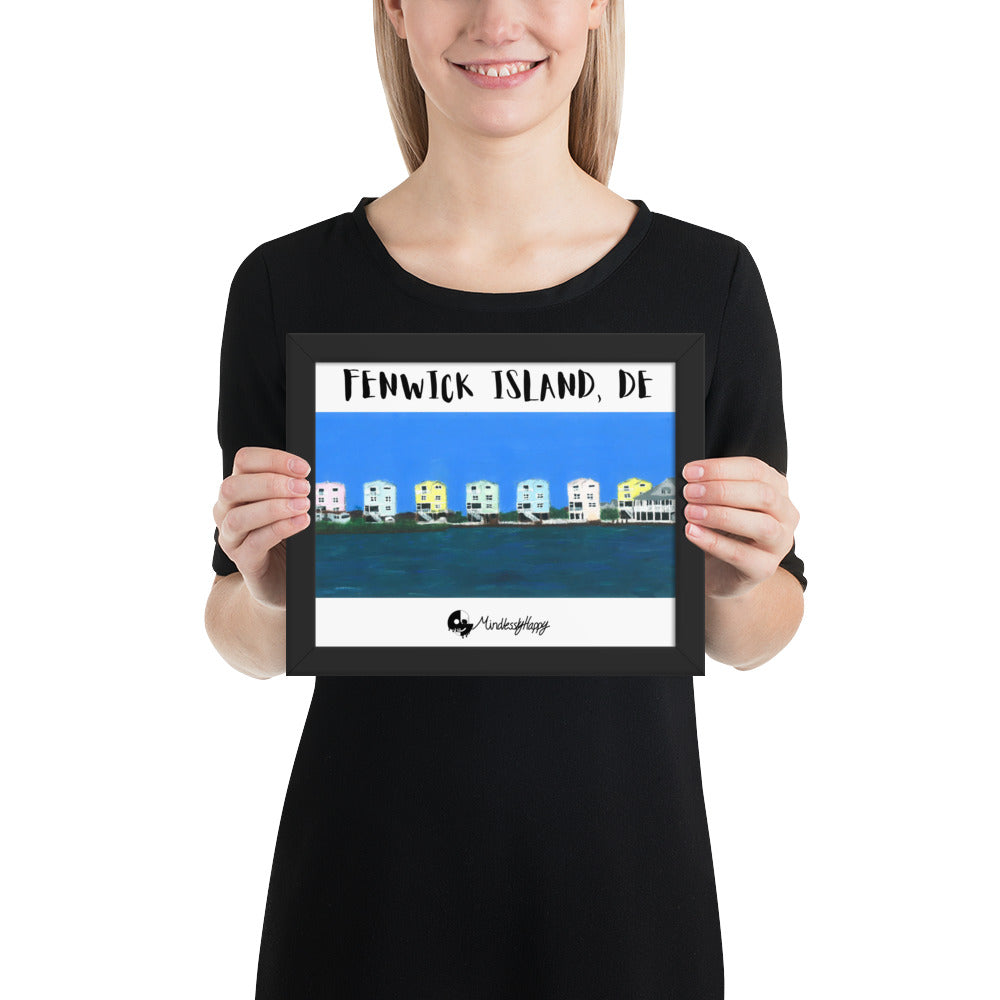 Fenwick Island, DE Houses - Framed poster