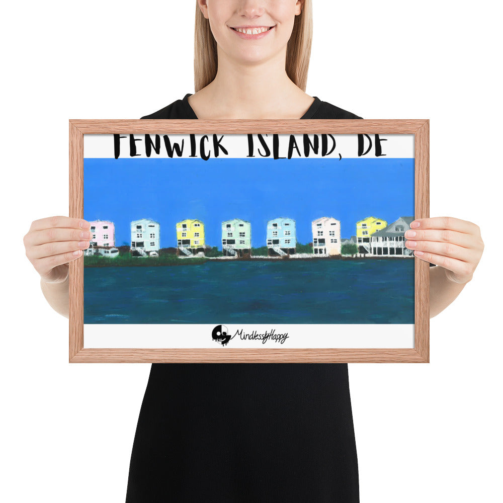 Fenwick Island, DE Houses - Framed poster