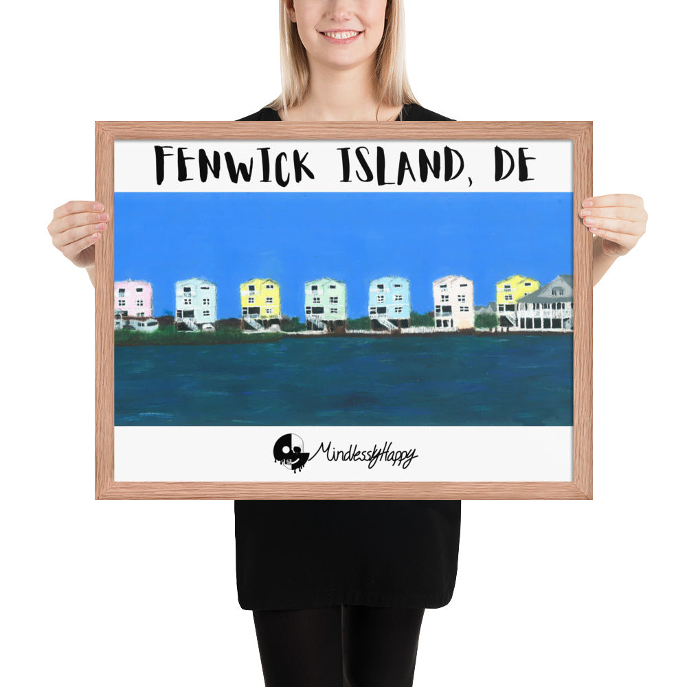 Fenwick Island, DE Houses - Framed poster