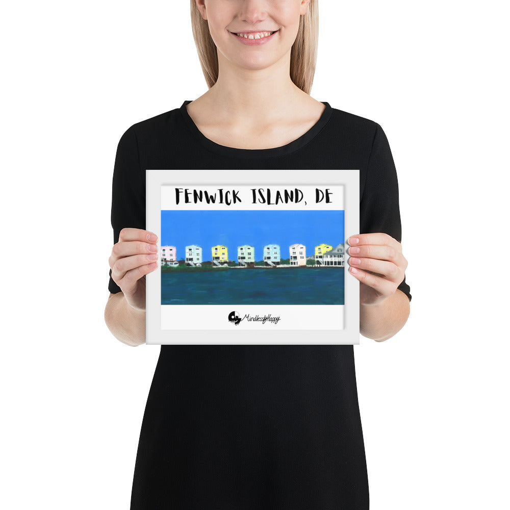 Fenwick Island, DE Houses - Framed poster