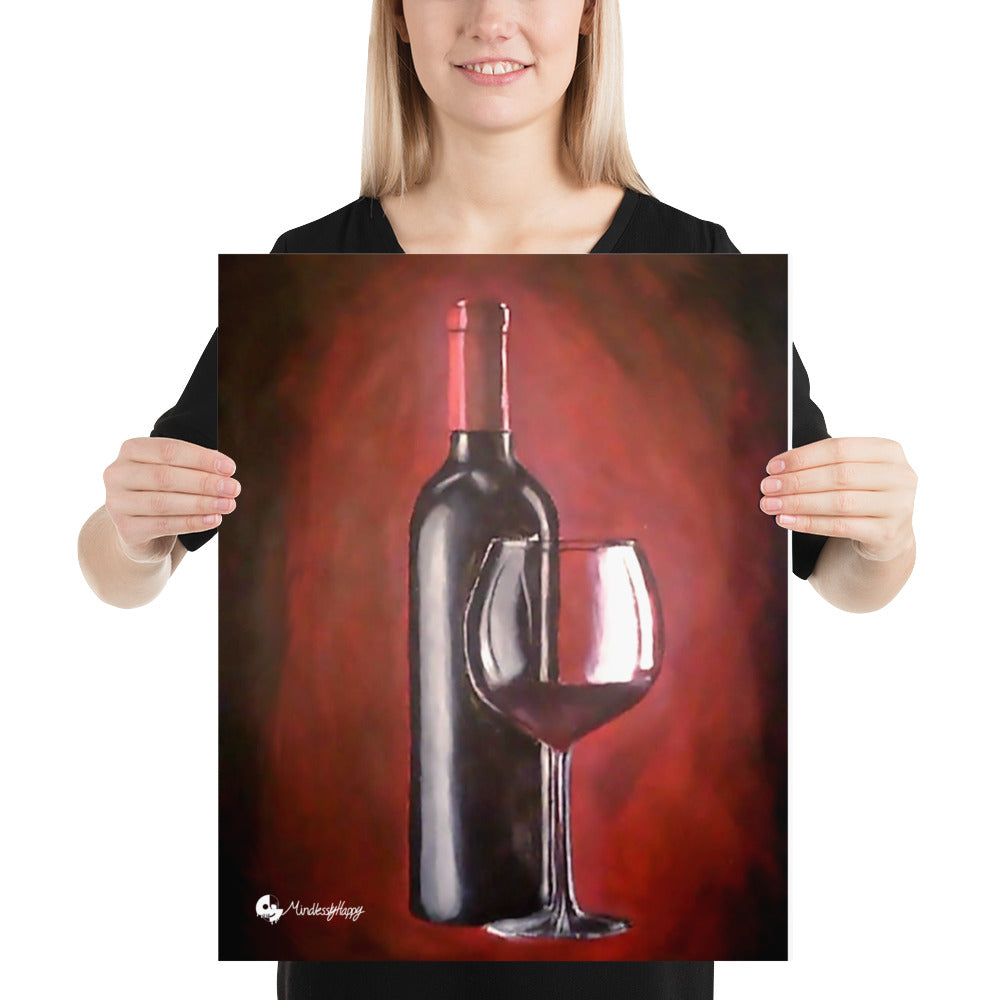 Wine Painting - Photo paper poster
