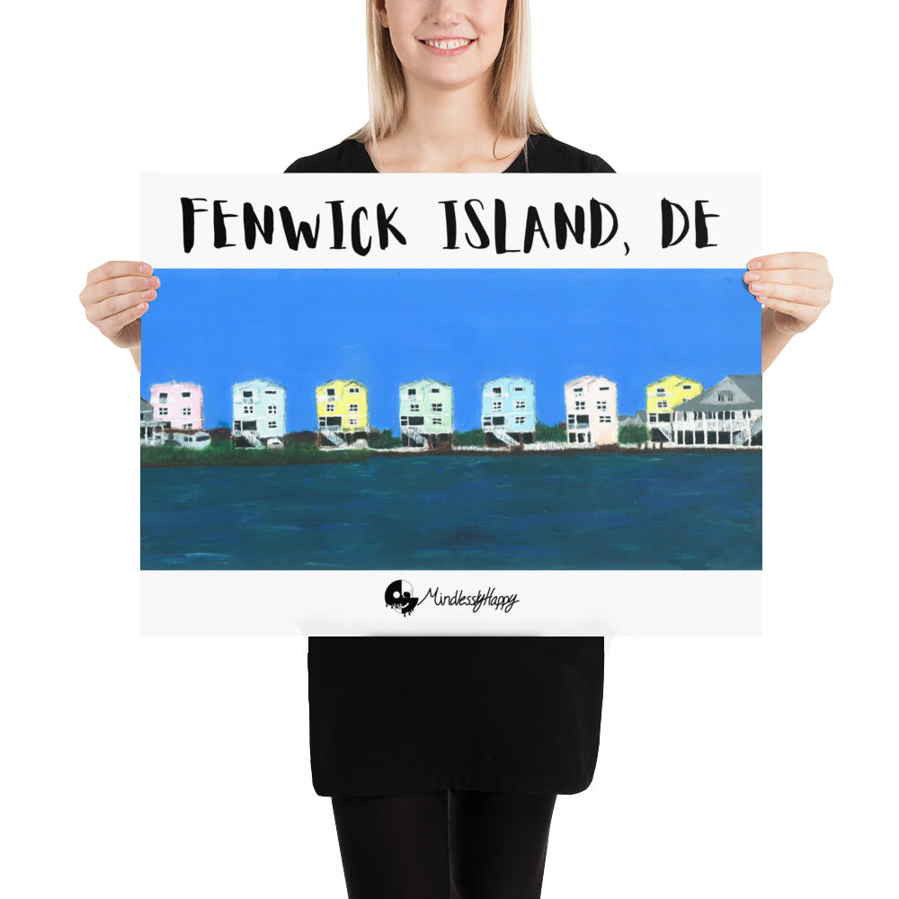 Fenwick Island, DE Houses - Photo paper poster