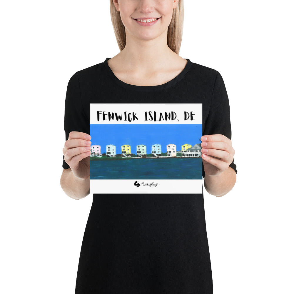 Fenwick Island, DE Houses - Photo paper poster