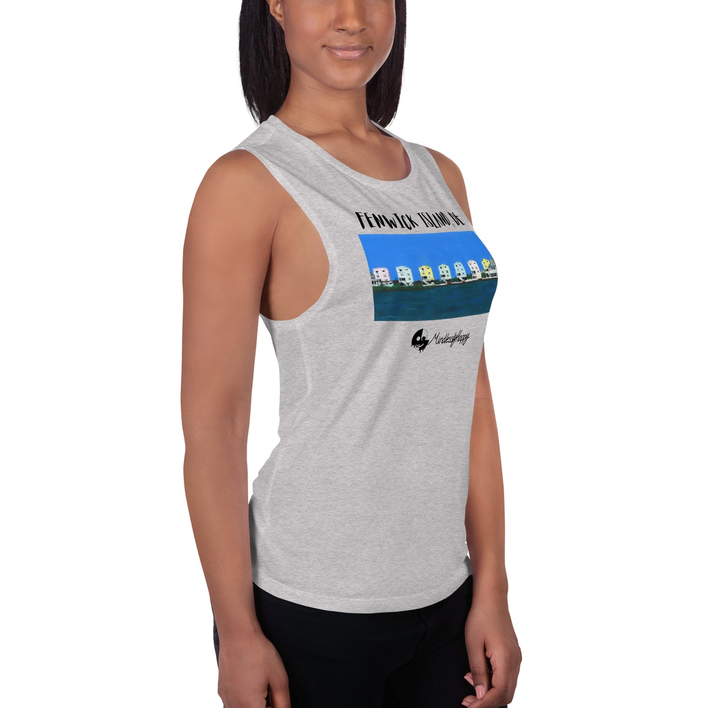Fenwick Island, DE Houses - Ladies’ Muscle Tank