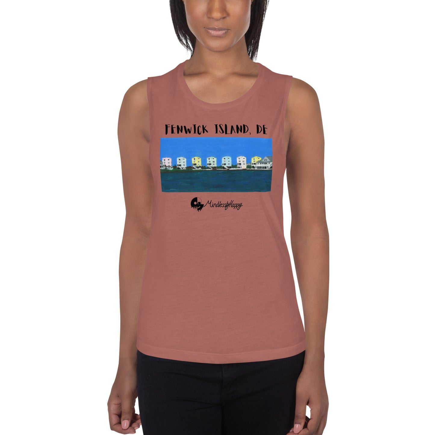 Fenwick Island, DE Houses - Ladies’ Muscle Tank