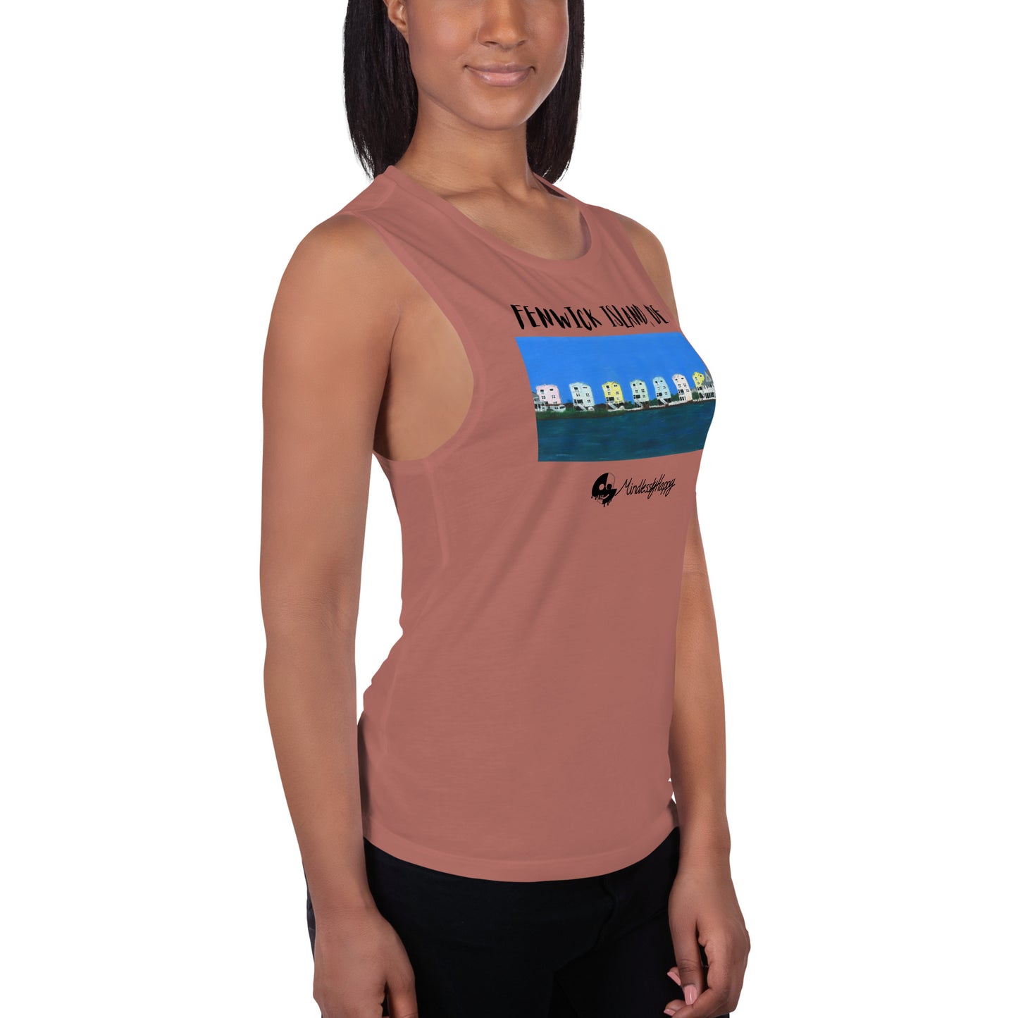 Fenwick Island, DE Houses - Ladies’ Muscle Tank