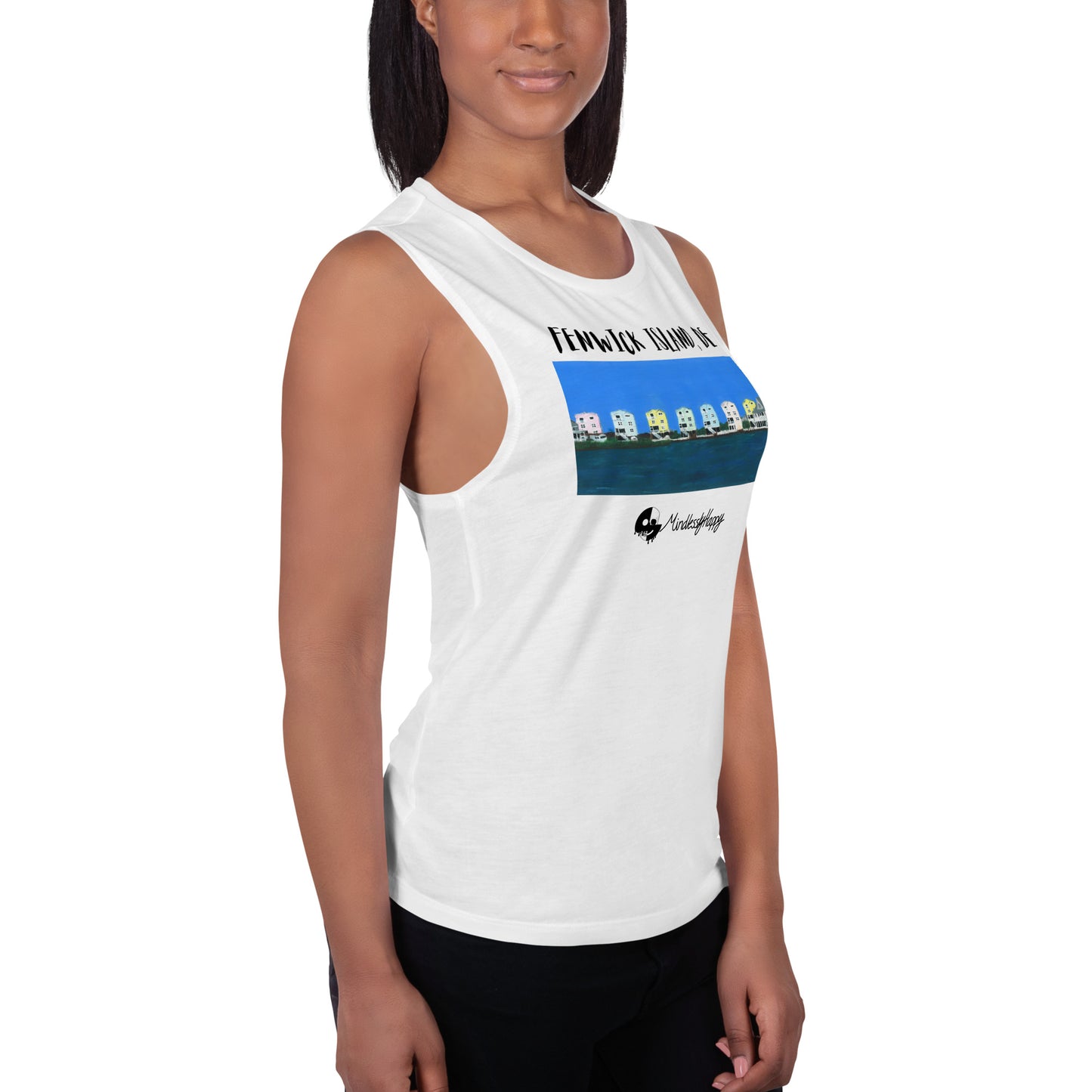Fenwick Island, DE Houses - Ladies’ Muscle Tank