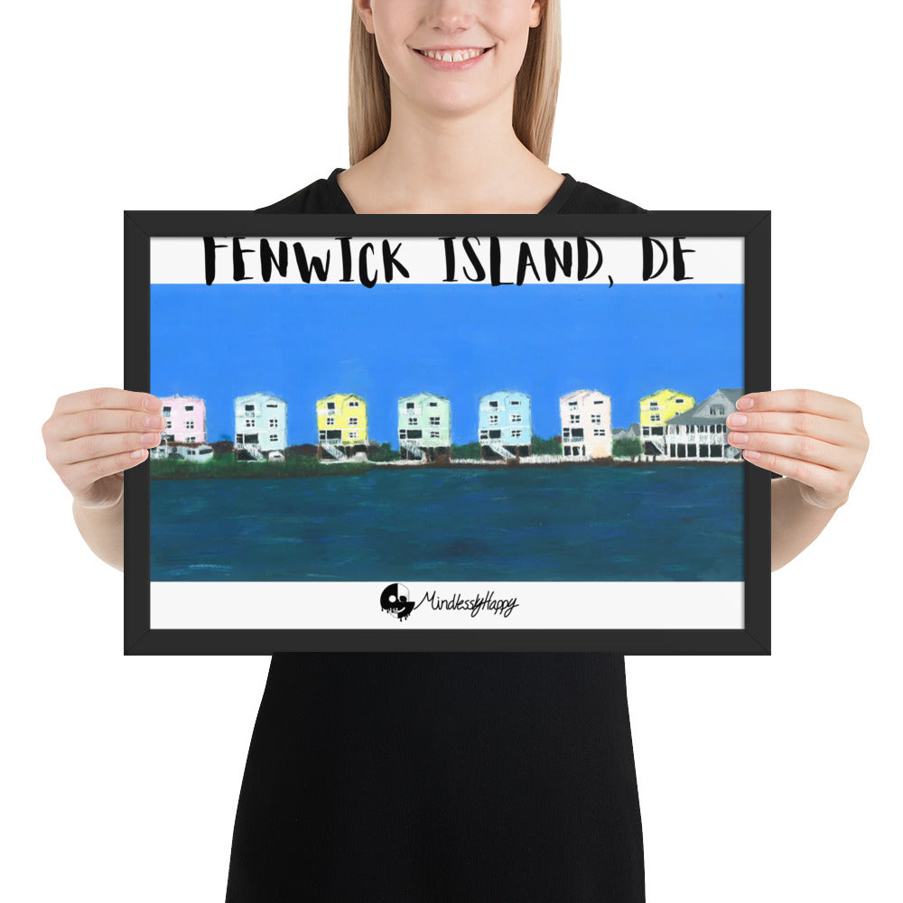 Fenwick Island, DE Houses - Framed poster