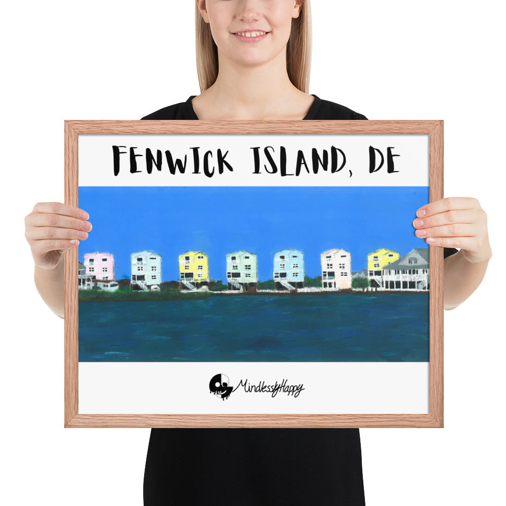 Fenwick Island, DE Houses - Framed poster