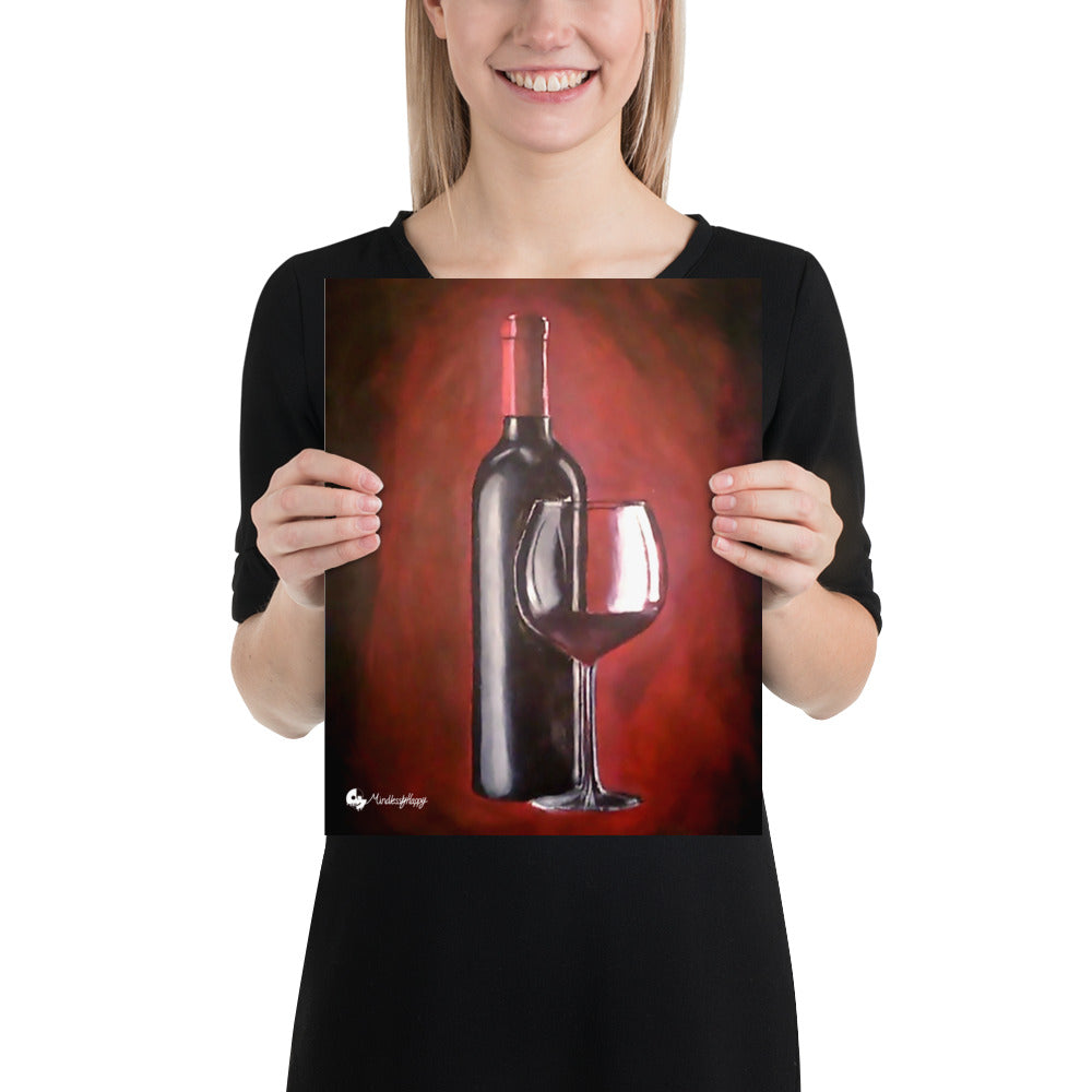 Wine Painting - Photo paper poster