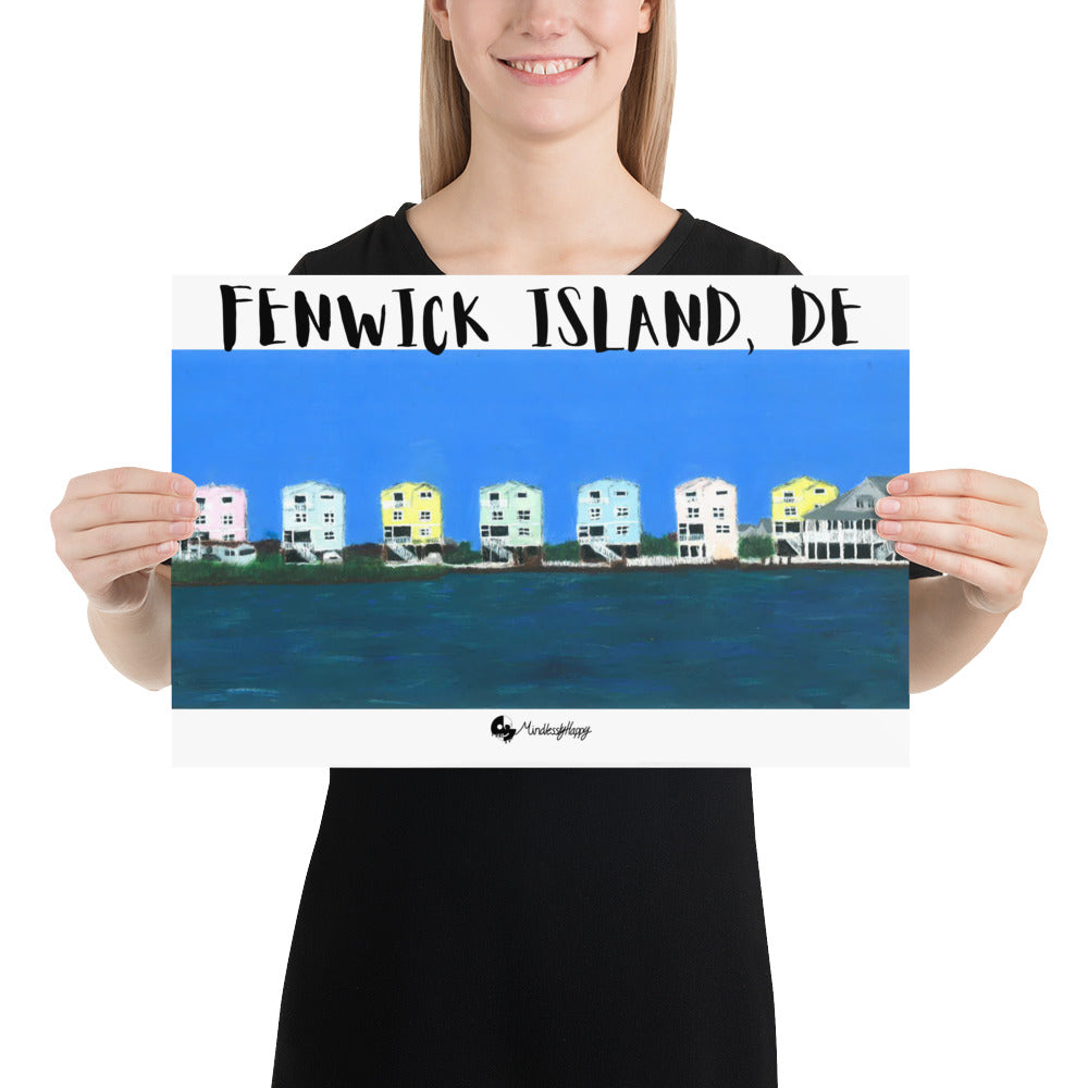 Fenwick Island, DE Houses - Photo paper poster