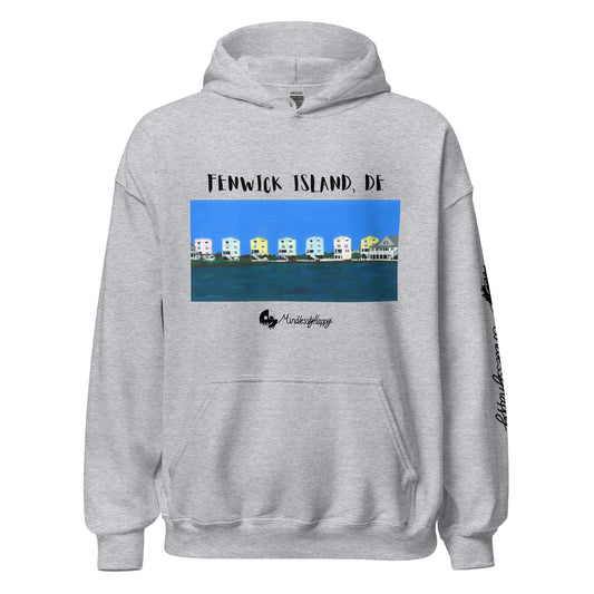 Fenwick Island, DE Houses - Unisex Hoodie