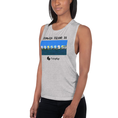 Fenwick Island, DE Houses - Ladies’ Muscle Tank