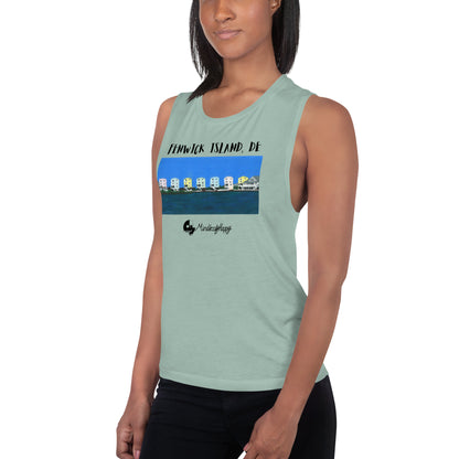 Fenwick Island, DE Houses - Ladies’ Muscle Tank