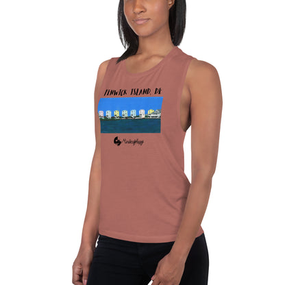 Fenwick Island, DE Houses - Ladies’ Muscle Tank