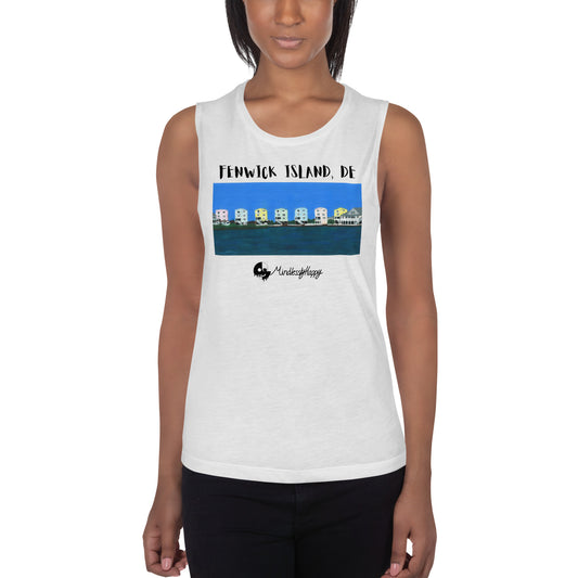 Fenwick Island, DE Houses - Ladies’ Muscle Tank